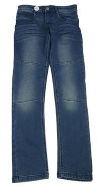 Nové - Tmavomodré skinny rifle Yigga