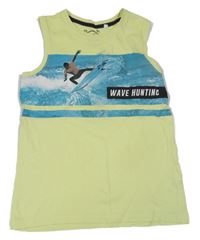Limetkové tielko so surferom C&A