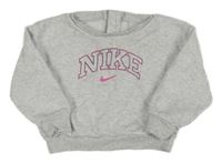 Šedá melírovaná mikina s logem Nike