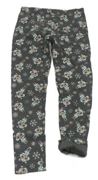 Tmavosivé zateplené legíny s L.O.L. Primark
