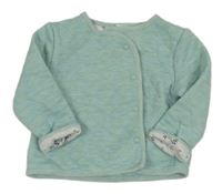 Zelenomodrá prešívaná prepínaci mikina C&A