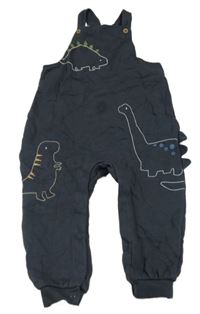 Tmavosivé na traké tepláky s dinosaurami M&S