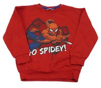 Červená mikina so Spidermanem zn. Marvel