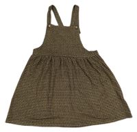 Hnedo-čierne vzorované úpletové na traké šaty F&F