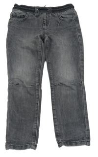 Tmavosivé rifle s úpletovým pasom PRIMARK