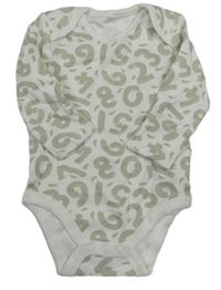 Bílo-šedé body s číslicemi