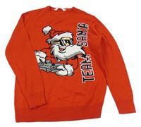 Červený sveter so Santou H&M