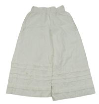 Bílé lehké široké kalhoty Zara