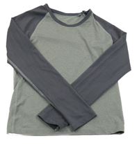 Sivo-tmavosivé funkčné tričko crane