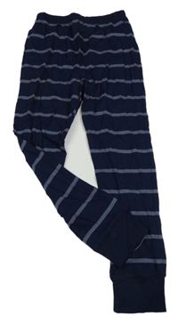 Tmavomodré pruhované pyžamové kalhoty George