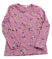 Staroružové kvetované tričko Kids
