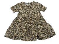 Piesková é šaty s leopardím vzorom River Island