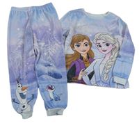 Modro-fialové plyšové pyžama s Frozen George