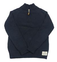 Tmavomodrý sveter H&M
