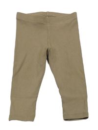 Hnědé žebrované legíny Next