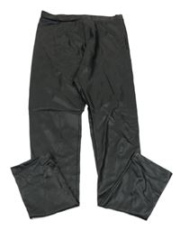 Černé koženkové legíny Zara