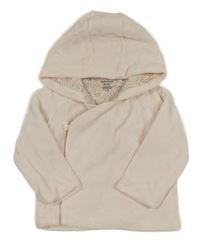 Světlerůžová sametová zavinovací mikina s kapucí Ralph Lauren