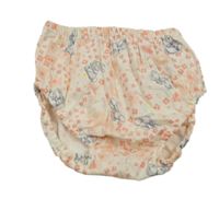 Smetanovo-růžové květované kraťasy s králíčky Primark