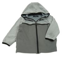 Svetlošedá -tmavosivá prepínaci mikina s kapucňou Matalan