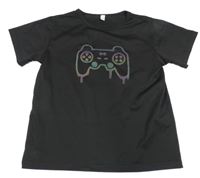 Černé tričko s ovladačem 