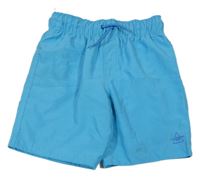 Svetlomodré plážové kraťasy s potlačou Primark