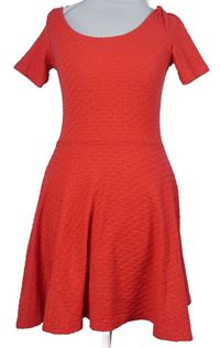 Dámské červené vzorované šaty H&M