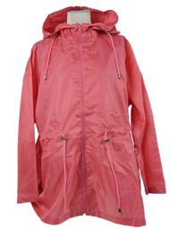 Dámská růžová šusťáková parka s kapucí Bonmarché 