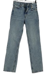 Dámske svetlomodré plesňové rifle H&M