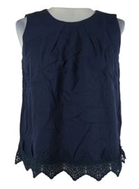 Dámská tmavomodrá halenka s krajkou Orsay 