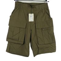 Nové - Dámske hnedé plátenné kraťasy s vreckami River Island