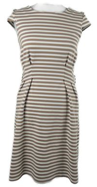Dámské pískovo-bílé pruhované šaty Zabaione 