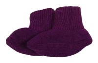 Fialové pletené capáčky