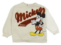 Smetanová mikina s Mickey Mousem Zara