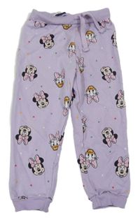 Lila tepláky s Minnie a Daisy Sinsay