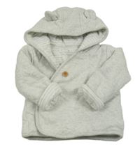 Šedá propínací zateplená mikina s kapucí M&S