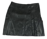 Černá koženková sukně H&M