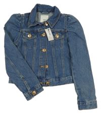 Nové - modrá crop rifľová bunda River Island