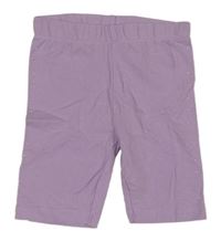 Lila elastické kraťasy s kamienkami