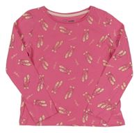 Růžové triko s baletními piškoty Little Kids