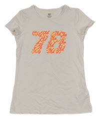 Svetloružové tričko s číslom H&M