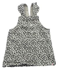 Béžovo-hnedo-sivé vzorované rifľové šaty H&M