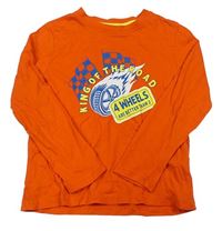 Oranžové tričko s bicyklom Lupilu