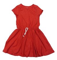 Červené bavlnené šaty TU