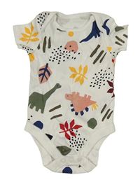 Bílé body s dinosaury F&F
