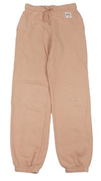 Světlerůžové tepláky s nášivkou H&M