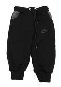 Černé tepláky s logem Nike