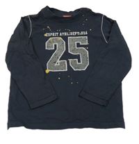 Tmavomodré triko s číslem Esprit 