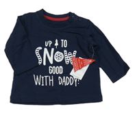 Nové - Tmavomodré triko s nápisem Matalan