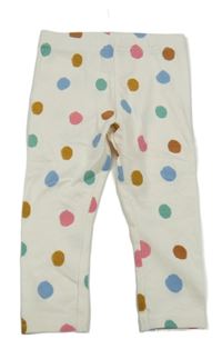 Biele legíny s bodkami Primark