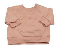 Světlerůžová mikina s 3D nápisem Ergee